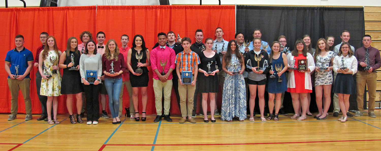 The MACS Block "M" Athletic Awards recipients. The MACS Block "M" Athletic Awards recipients.